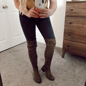 SOLD❣️ Forever 21 Taupe over the knee boots